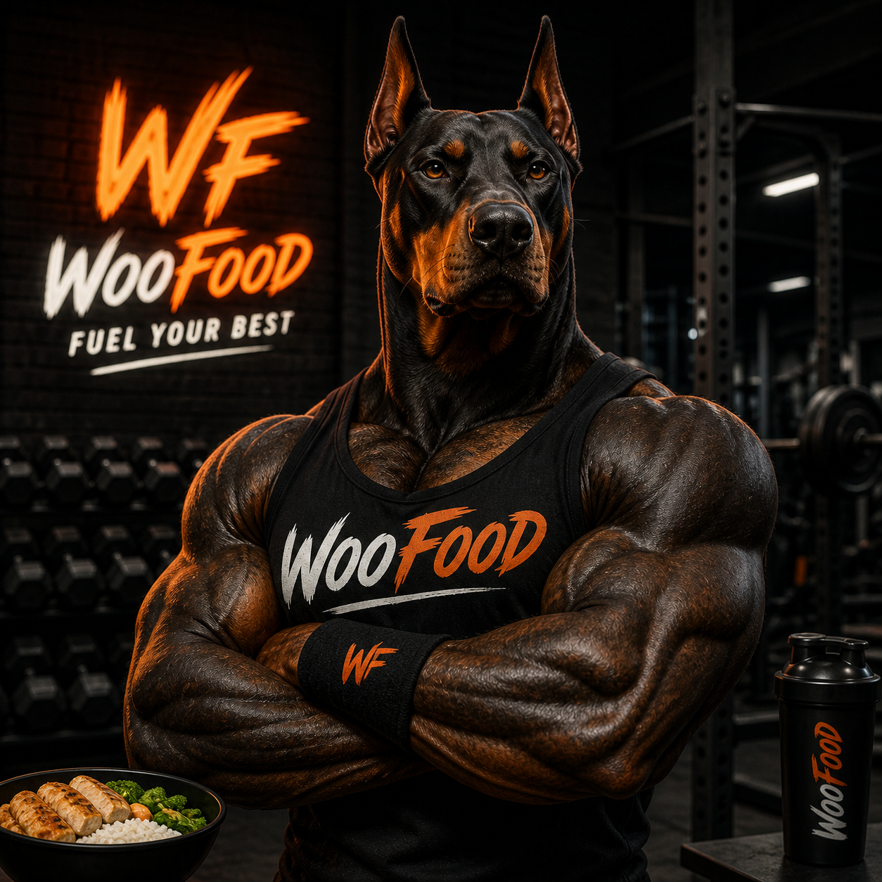 Doberman mascotte