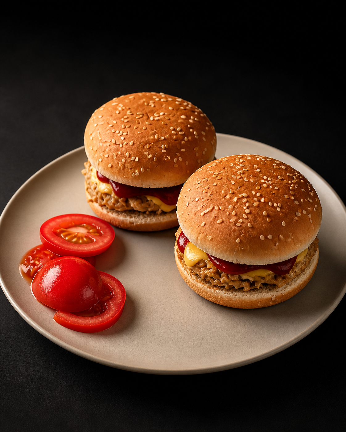 Deux Hamburgers au poulet